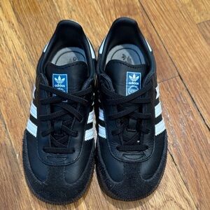 Adidas Black Sneakers with White Stripes